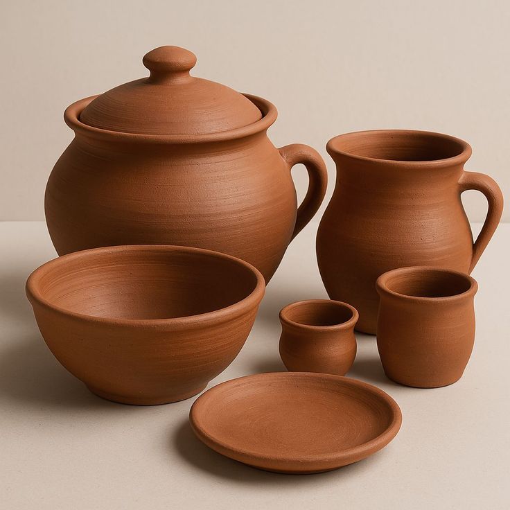 Clay Pottery Likely For Serving And Cokking